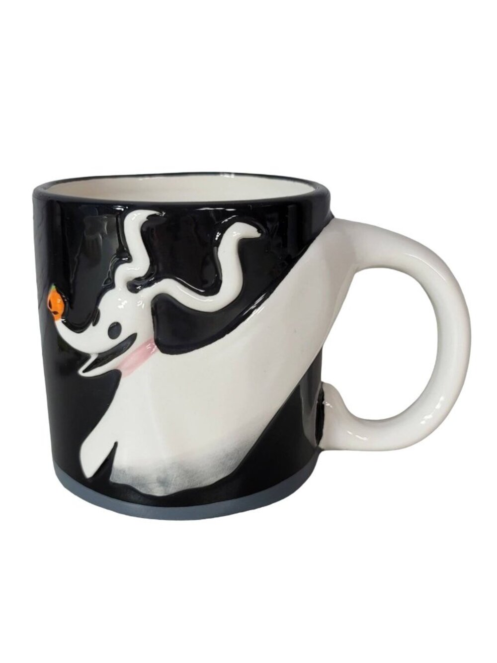 Disney Nightmare Before Christmas Zero Mug 20oz Black White Pumpkin Ghost Dog